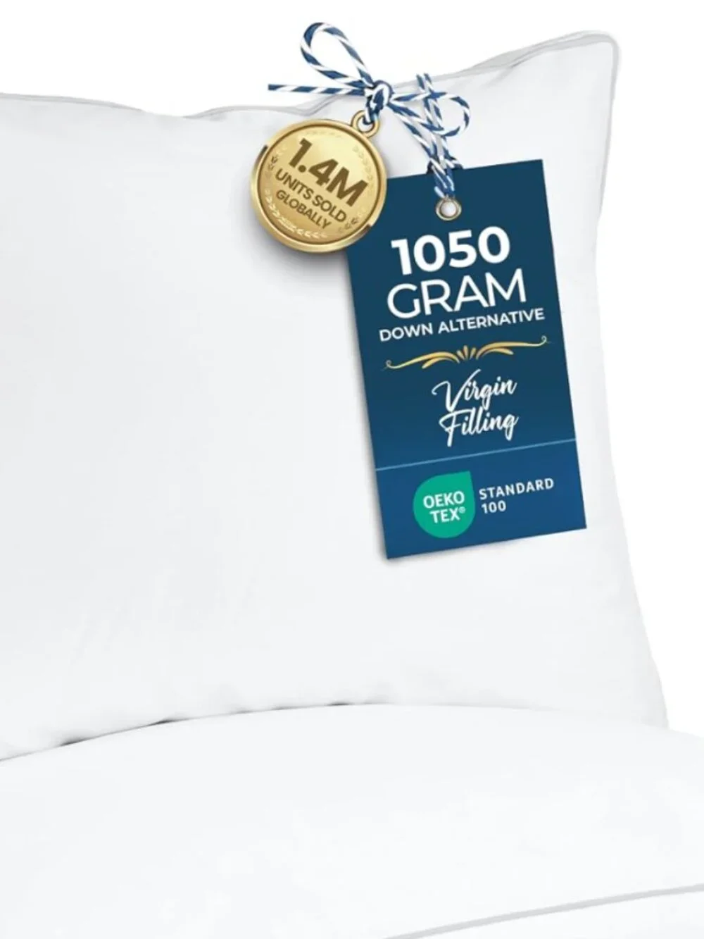 Utopia Bedding Down Alternative Bed Pillows for Sleeping Queen Size White Color